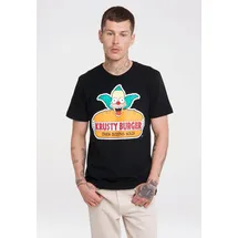 LOGOSHIRT T-Shirt "Simpsons - Krusty Burger", Jungen, Gr. 4XL, schwarz, 100% Baumwolle, bedruckt, normal, Rundhals, Shirts T-Shirt, mit lizenziertem Originaldesign