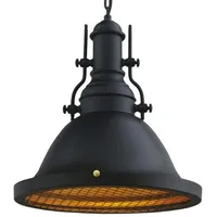 Bamyum E27 Fassung Metall Schwarz Pendelleuchte