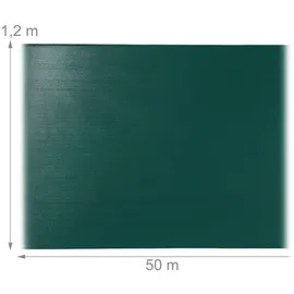 Relaxdays Zaunblende 1,2 x 50 m grün