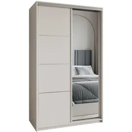masseno Schwebetürenschrank VARO 120 x 205 x 60 cm Gelb
