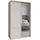 masseno Schwebetürenschrank VARO 120 x 205 x 60 cm Gelb