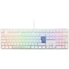 Ducky One 3 Classic Pure White Gaming Tastatur, RGB LED - Weiß