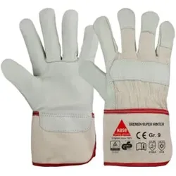 Hase Winterhandschuhe Bremen-Super-Winter Größe 10, Rindnarbenleder