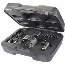 Silverline Hartmetall Kernbohrer Satz 30-50-110 mm 9-tlg