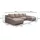 Fun Möbel Wohnlandschaft Sofa mit Schlaffunktion VOGAR Stoff Poso Honiggelb - Gelb
