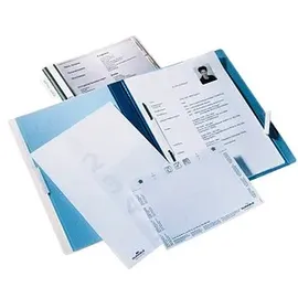 Durable Personalhefter Kunststoff blau DIN A4 5x kaufmännische Heftung, 5 St.