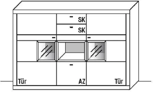 Wöstmann Aurum Highboard 3841
