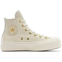 Converse Sneaker CONVERSE "CHUCK TAYLOR ALL STAR LIFT PLATFORM GOLD", Gr. 41, egret, egret, gold, Synthetik, sportlich, Schuhe