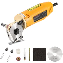 VEVOR Stoffschneider, 170 W, elektrische rotierende Stoffschneidemaschine, 2,5 cm Schnittstärke