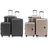 Mitte - Koffer-Set Koffer Trolley, TSA (S,M & L), Graphite HK-5400-GR & Mitte - 3er Kofferset - Handgepäckskoffer 55 cm