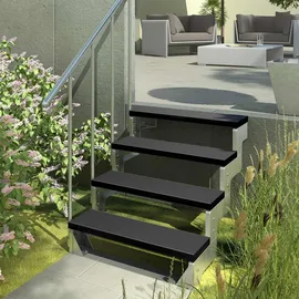 DOLLE Außentreppe Gardentop 36-44 cm Aluminium