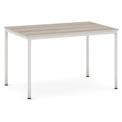 Esstisch, 1200 x 800 mm, Tischgestell grau, Eiche natur