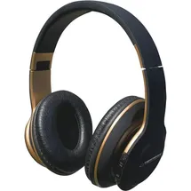 Esperanza EH220 Bluetooth-Kopfhörer mit Kopfbügel, Schwarz (keine Geräuschunterdrückung, 7 h, Kabellos), Kopfhörer, Schwarz