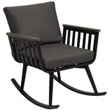 Lesli Living Loungesessel Lesli Living Schaukelsessel "Amalfi" anthrazit/grau