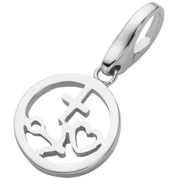 Giorgio Martello Milano Charm Glaube / Liebe Hoffnung, Silber 925 Damen 