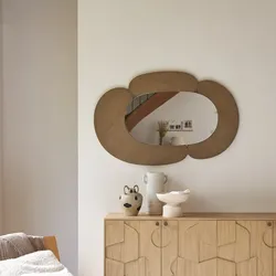 Ovaler Spiegel aus hellem Mindiholz 115x75 Eda