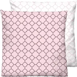 Kissenbezug BIBERNA "Mix & Match", rosa (rosa, muster), B:40cm L:40cm, Mako-Satin, Obermaterial: 100% Baumwolle, Kissenbezüge, individuell kombinierbar