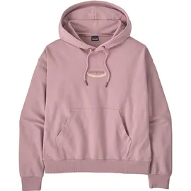 Patagonia Damen 95 Oval Logo Daily Hoodie (Größe XS, rosa)
