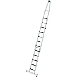 MUNK Stufen-Glasreinigerleiter-Satz mit nivello®-Traverse und clip-step R13 2-teilig