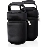 TOMMEE TIPPEE Isoliertaschen für Natural Start Babyflaschen, Packung mit 2 Stk., tragbar und leicht, hält Wasser warm oder kalt, verstellbarer Riemen