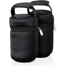 TOMMEE TIPPEE Isoliertaschen für Natural Start Babyflaschen, Packung mit 2 Stk., tragbar und leicht, hält Wasser warm oder kalt, verstellbarer Riemen