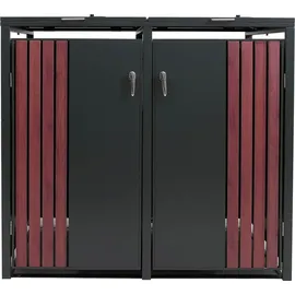 MCW Mülltonnenverkleidung O67 132 x 122 x 84 cm anthrazit