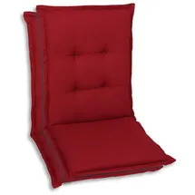 GO-DE Sitzauflage 108 x 50 x 5 cm rot 2-tlg.
