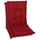 GO-DE Sitzauflage 108 x 50 x 5 cm rot 2-tlg.