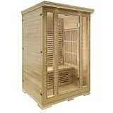 Sanotechnik KOMFORT Infrarotkabine Wärmekabine 2 Pers. 124x116x190 cm