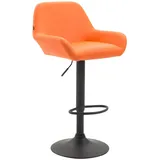 deluke Barhocker DUBLIN drehbar höhenverstellbar Orange/Schwarz