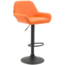 deluke Barhocker DUBLIN drehbar höhenverstellbar Orange/Schwarz