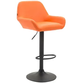 deluke Barhocker DUBLIN drehbar höhenverstellbar Orange/Schwarz