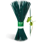 Novatool Spaliere 1000x 25 cm x 3,0 mm I Grün I Pflanzstäbe Rankhilfe Bambus Vielseitig Einsetzbar