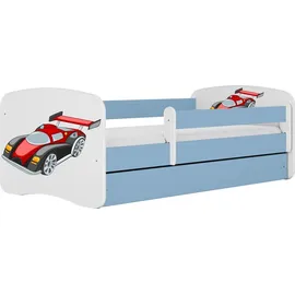 raumhirsch furniture Kinderbett Rennwagen 80 x 180 cm Holzwerkstoff blau