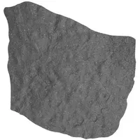 Lemodo Trittstein, Gartenplatte in Steinoptik, Gehwegplatte Gummi 42x53x2,3cm -