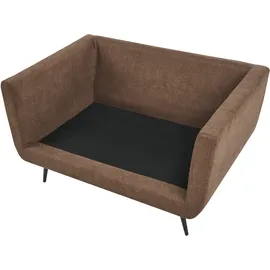 Beliani Sessel BOLGA Stoff 78 x 71 x 70 cm Braun