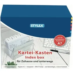Karteikasten, A7, Plastik transparent