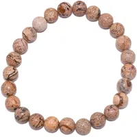 FIRETTI Armband FIRETTI "Schmuck Geschenk Armschmuck Armkette Edelstein Farbstein Jaspis" Gr. 20, braun (braun, braun), Armbänder, Damen, 20, Silikon Stein, Silikon, Stein, Armband, Made in Germany - mit Jaspis