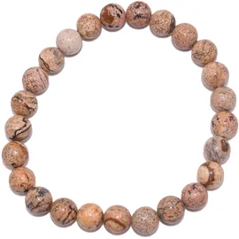 FIRETTI Armband FIRETTI "Schmuck Geschenk Armschmuck Armkette Edelstein Farbstein Jaspis" Gr. 20, braun (braun, braun), Armbänder, Damen, 20, Silikon Stein, Silikon, Stein, Armband, Made in Germany - mit Jaspis