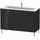 Duravit Waschtischunterschrank 2 Auszüge 122 x 70,4 x 48,1 cm Schwarz Hochglanz