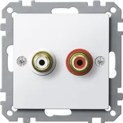 MERTEN Steckdose MEG4350-0319 polarweiss glänzend, Grau