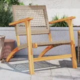 vidaXL Gartenstuhl 2 St. 33 x 0 x 0 cm beige