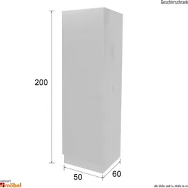 Flex-Well Seitenschrank Nano 50 x 57 x 200 cm Braun