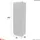 Flex-Well Seitenschrank Nano 50 x 57 x 200 cm Braun