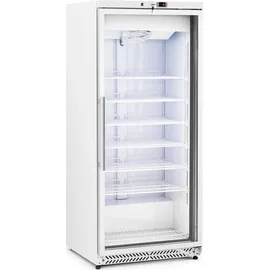 Royal Catering Gefrierschrank - 580 L - - Glastür - Silbern - Kältemittel R290