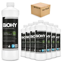 BiOHY Backofenreiniger, Backofenspray, Ofenreiniger, Fettlöser 9er Pack (9 x 1 Liter Flasche)