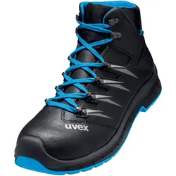 UVEX Arbeitsschutz 2 trend, Unisex, Erwachsener, Sicherheitsschuhe, Schwarz, Bla