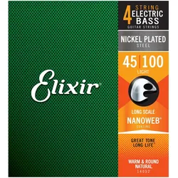 Elixir 14052 Nanoweb Light E-Bass - Saiten E-Bass