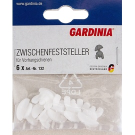 GARDINIA Zwischenfeststeller Weiß, 6-er Pack