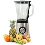 Edelstahl Smoothie Maker mit Glaskrug Blender Mixer Milchshake